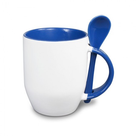 TASSE  BICOLORE  AVEC  CUILLERE